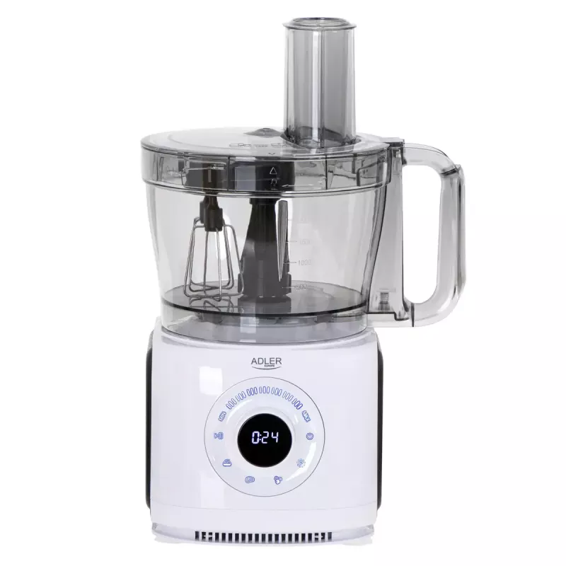 Adler AD 4224 robot da cucina, 1000 W, ciotola da 2 l, 7 velocità, bianco