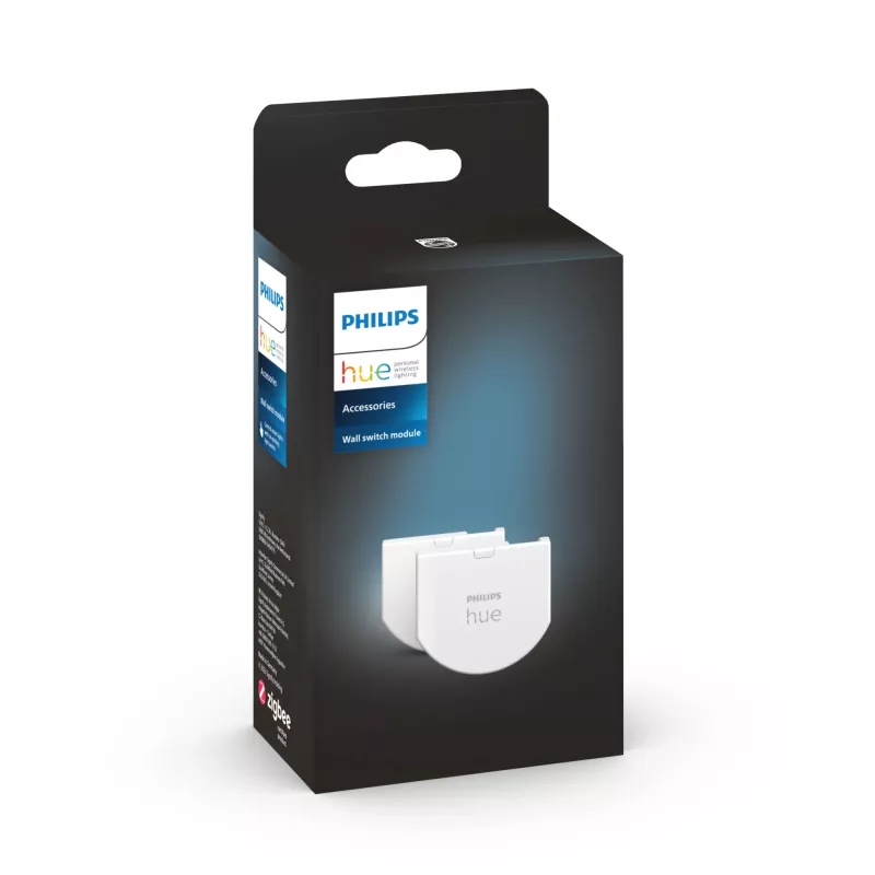 Philips Hue modulo interruttore a parete confezione da 2, senza fili, bianco, IP20, plastica, IP20, III