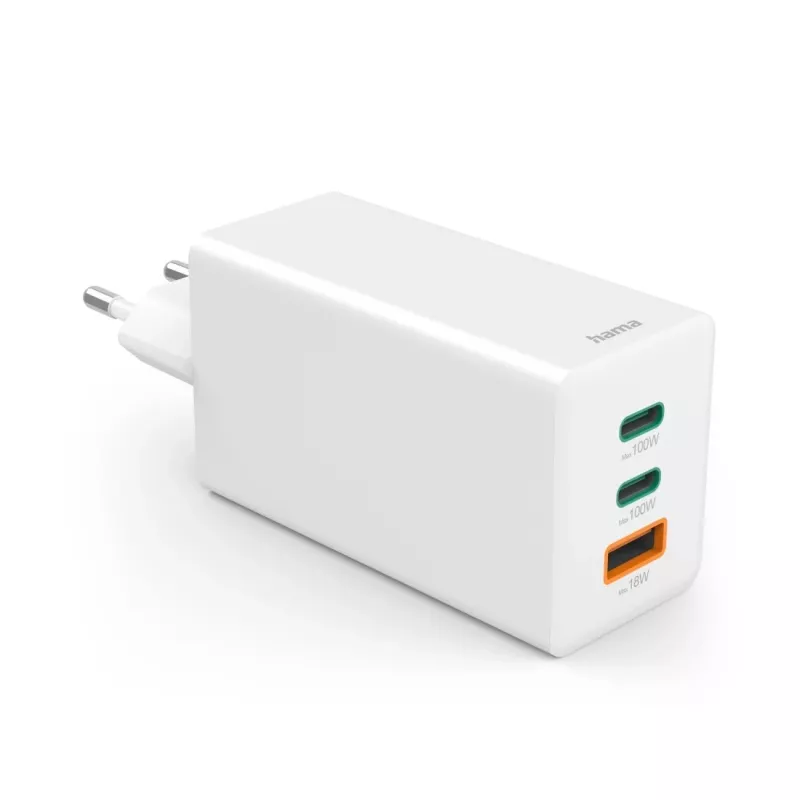 Hama 00201997 caricabatterie mobile laptop, smartphone, tablet bianco AC ricarica rapida per interni
