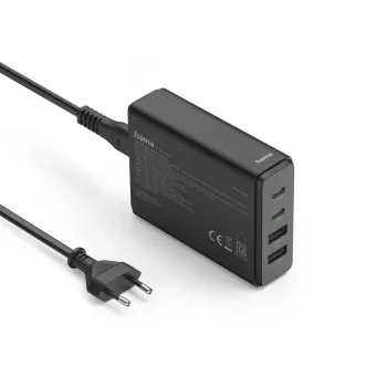 Hama 00201979 caricabatterie per dispositivi mobili laptop, powerbank, smartphone, tablet nero AC ricarica rapida per interni