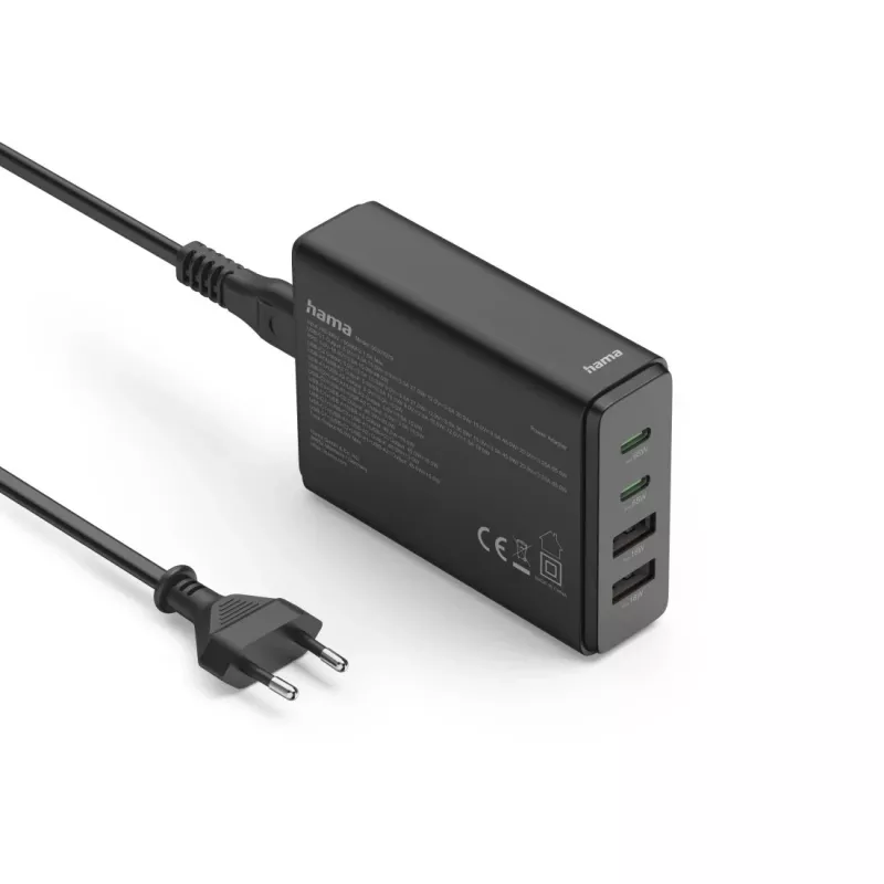 Hama 00201979 caricabatterie per dispositivi mobili laptop, powerbank, smartphone, tablet nero AC ricarica rapida per interni
