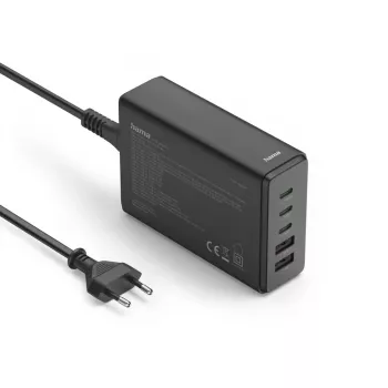 Hama 00201978 caricabatterie per dispositivi mobili laptop, powerbank, smartphone, tablet nero AC ricarica rapida per interni
