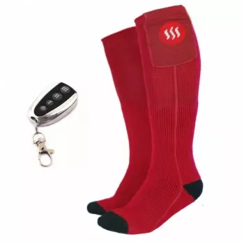 Calze sportive Glovii GQ3M unisex rosso M, 94% acrilico 5% poliestere 1% elastan, elemento riscaldante integrato