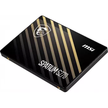 SSD SATA III 2,5 pollici MSI SPATIUM S270 480 GB — 3D NAND, 450 MB/s in scrittura, 2 mln di ore MTBF
