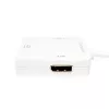 LogiLink CV0045A adattatore da Mini DisplayPort a HDMI/DVI/DisplayPort, 4K, 0,15 m, bianco
