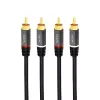 Cavo audio LogiLink CA1206 3 m 2xCinch maschio nero