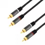 Cavo audio LogiLink CA1206 3 m 2xCinch maschio nero