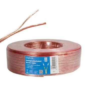 Cavo audio LogiLink CA1077 50 m trasparente