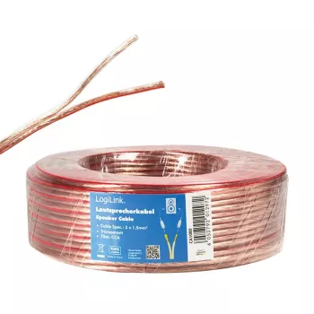 Cavo audio LogiLink CA1080 25 m trasparente