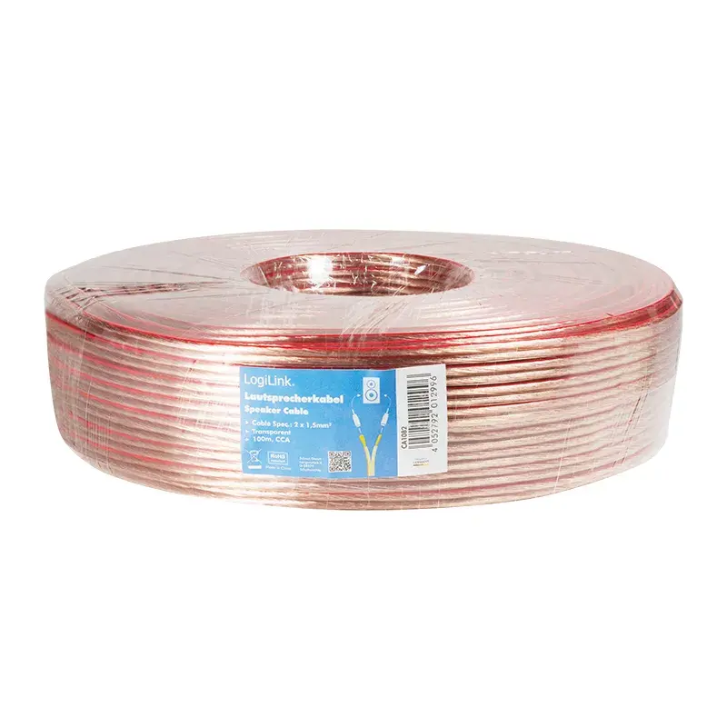 Cavo audio LogiLink CA1082 100 m trasparente