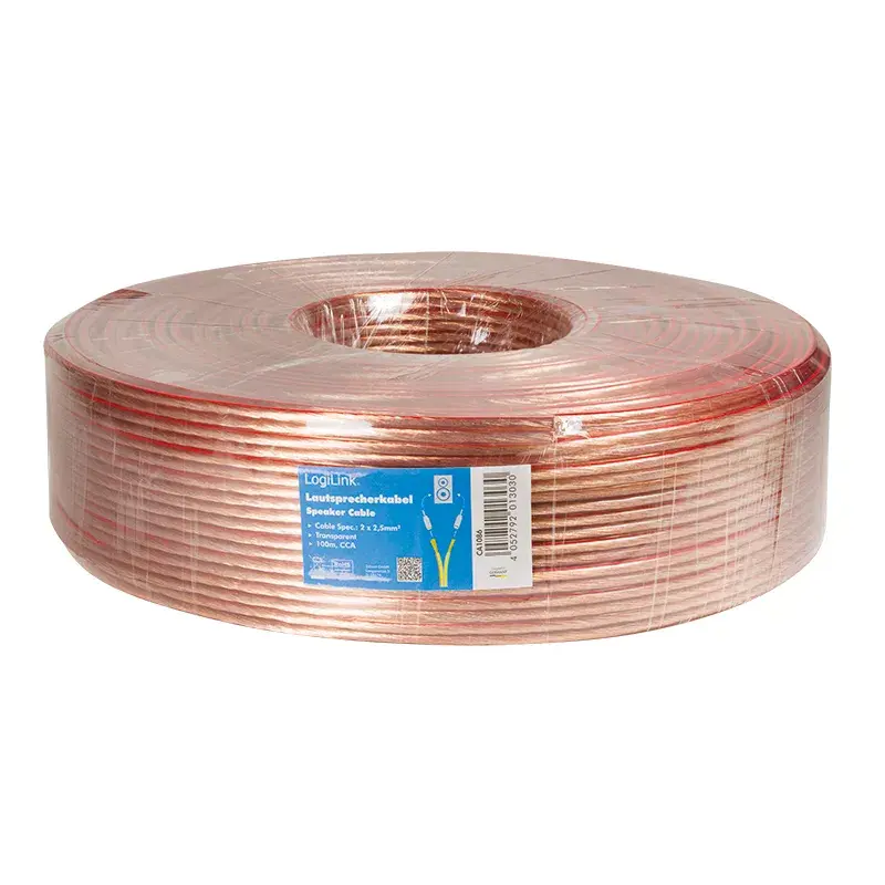 Cavo audio LogiLink CA1086 100 m trasparente
