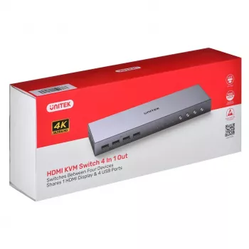 Switch HDMI Unitek V306A 4K 2.0 4-in-1-Out