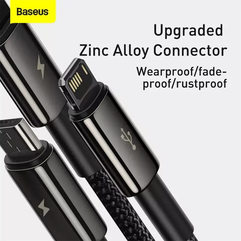Cavo USB 3-in-1 Baseus Tungsten Gold CAMLTWJ-01