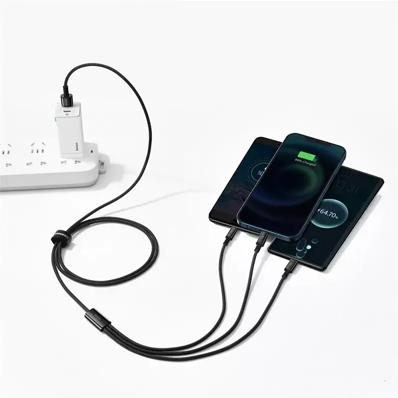 Cavo USB 3-in-1 Baseus Tungsten Gold CAMLTWJ-01