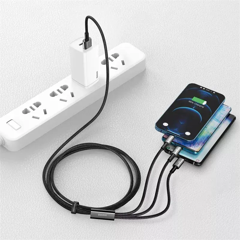 Cavo USB 3-in-1 Baseus Tungsten Gold CAMLTWJ-01