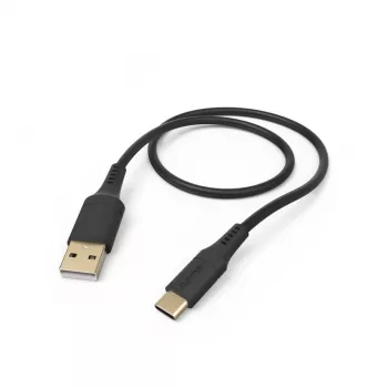 Cavo USB flessibile Hama USB 2.0 1,5 m USB A USB C nero