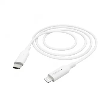 Cavo di ricarica Hama, USB-C - Lightning, 1 m, bianco