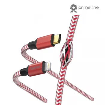 Cavo Hama Reflective 1,5 m rosso Lightning a USB-C 3 A