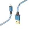 Cavo Hama Reflective 1,5 m blu Lightning a USB A 2,4 A