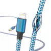 Cavo Hama Reflective 1,5 m blu Lightning a USB A 2,4 A