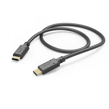 Cavo di ricarica Hama, USB-C - USB-C, 1 m, nero