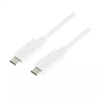 Cavo USB LogiLink CU0131 USB 3.2 Gen 2 1m USB C bianco