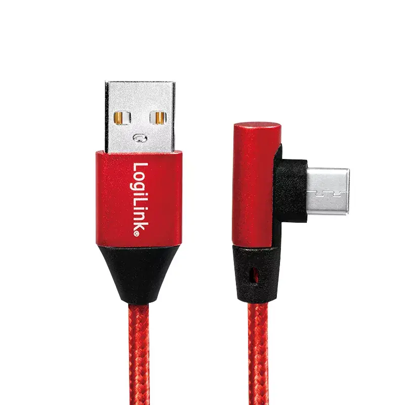 Cavo USB LogiLink CU0146 USB 2.0 1 m USB A USB C rosso