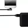 LogiLink CU0142 cavo USB 2.0, da USB-A a Micro-USB B (angolato 90°), intrecciato, 1 m, nero