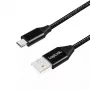 Cavo USB LogiLink CU0143 USB 2.0 0,3 m USB A Micro-USB B nero