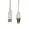 LogiLink CU0160 cavo USB 2.0 da USB-C a USB-B, 1 m, grigio