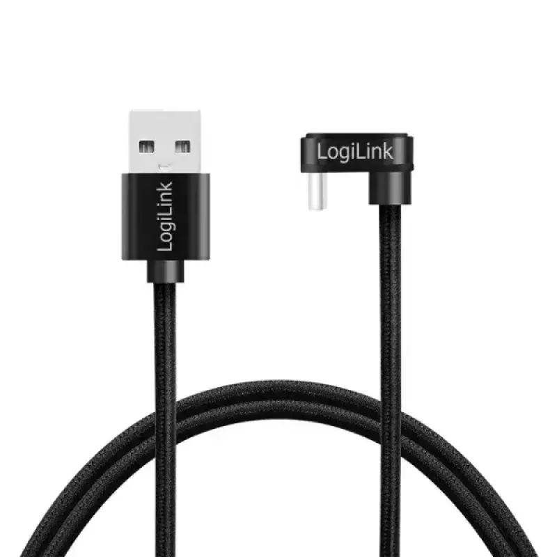 Cavo USB LogiLink CU0192 USB 2.0 1 m USB A USB C nero