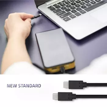 Cavo USB Qoltec 52352 2,5 m USB 3.2 Gen 1 USB C nero