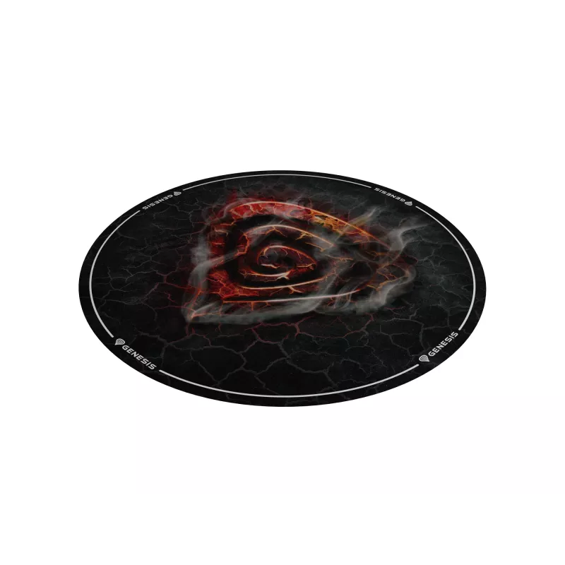 Tappetino per sedia GENESIS Tellur 400 Round Lava multicolore tessuto gomma