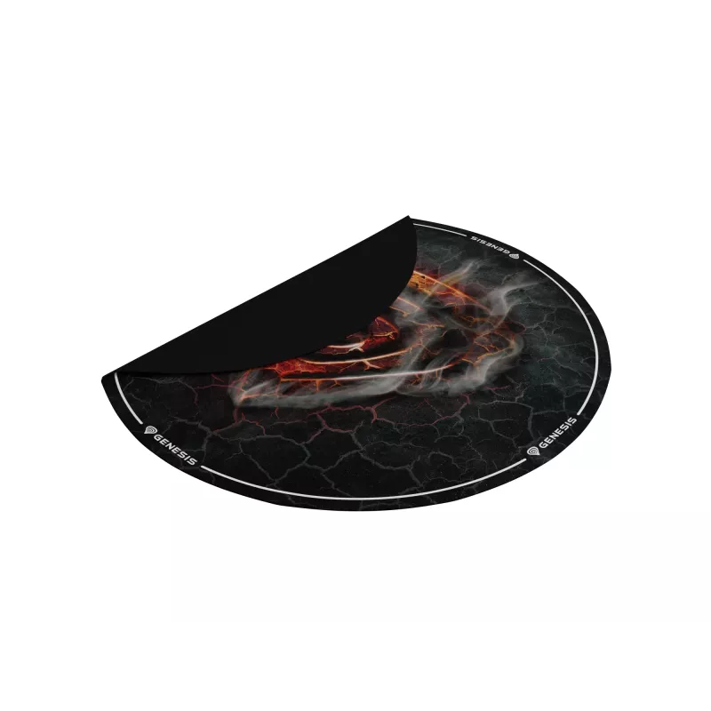 Tappetino per sedia GENESIS Tellur 400 Round Lava multicolore tessuto gomma