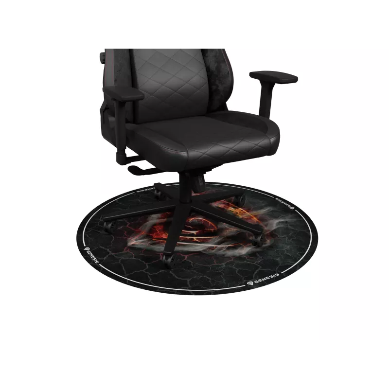 Tappetino per sedia GENESIS Tellur 400 Round Lava multicolore tessuto gomma