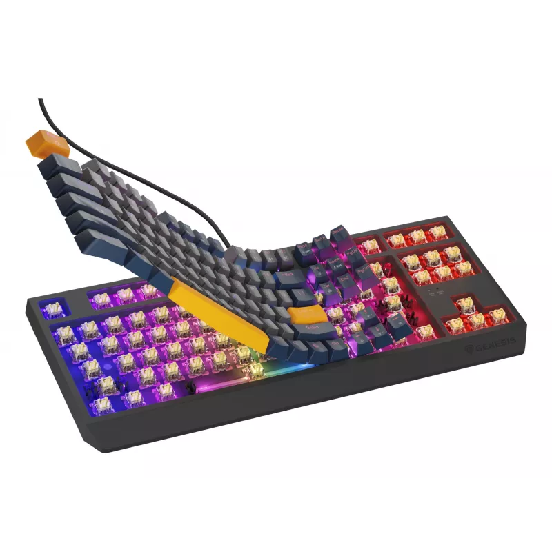 Tastiera GENESIS Thor 230 TKL gaming USB QWERTY inglese blu