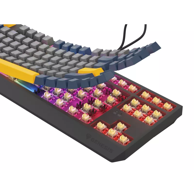 Tastiera GENESIS Thor 230 TKL gaming USB QWERTY inglese blu