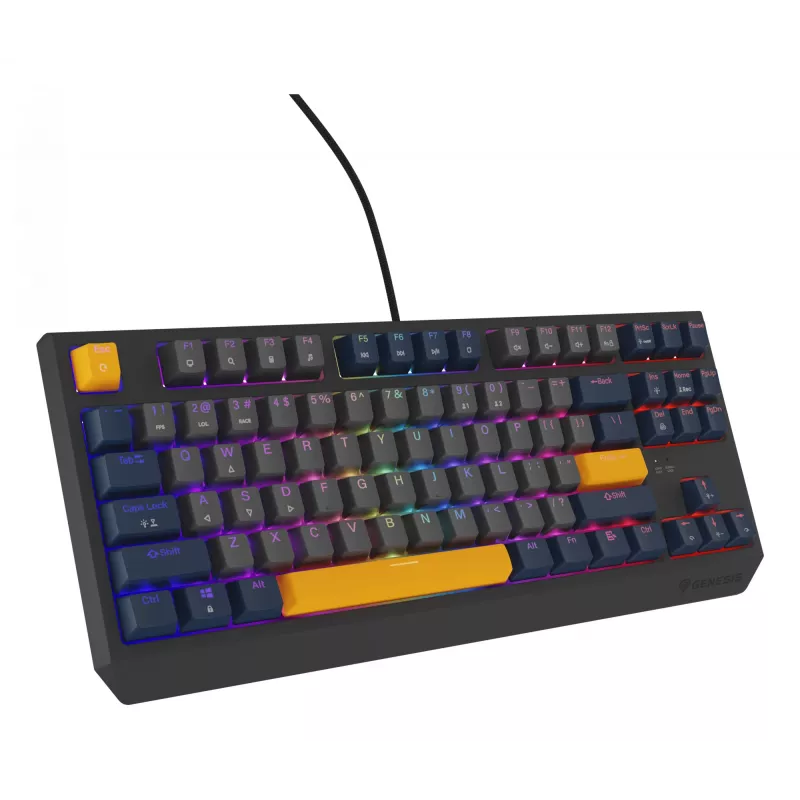 Tastiera GENESIS Thor 230 TKL gaming USB QWERTY inglese blu