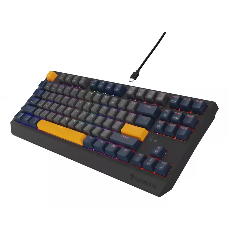 Tastiera GENESIS Thor 230 TKL gaming USB QWERTY inglese blu