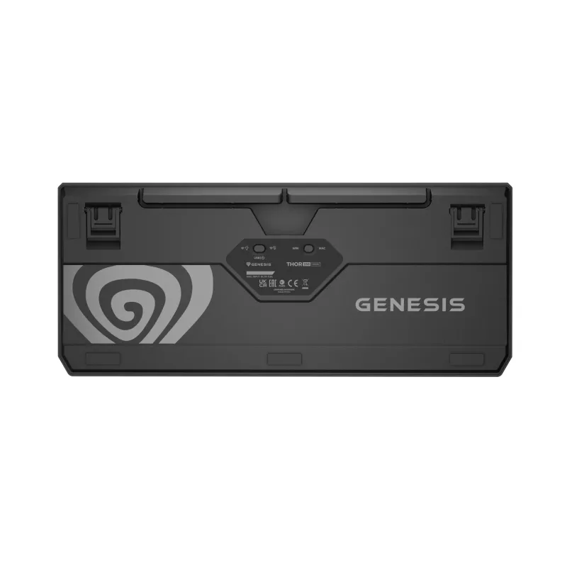 Tastiera gaming meccanica tenkeyless GENESIS Thor 230 TKL — USB, RF wireless, Bluetooth, 87 tasti QWERTY, grigio