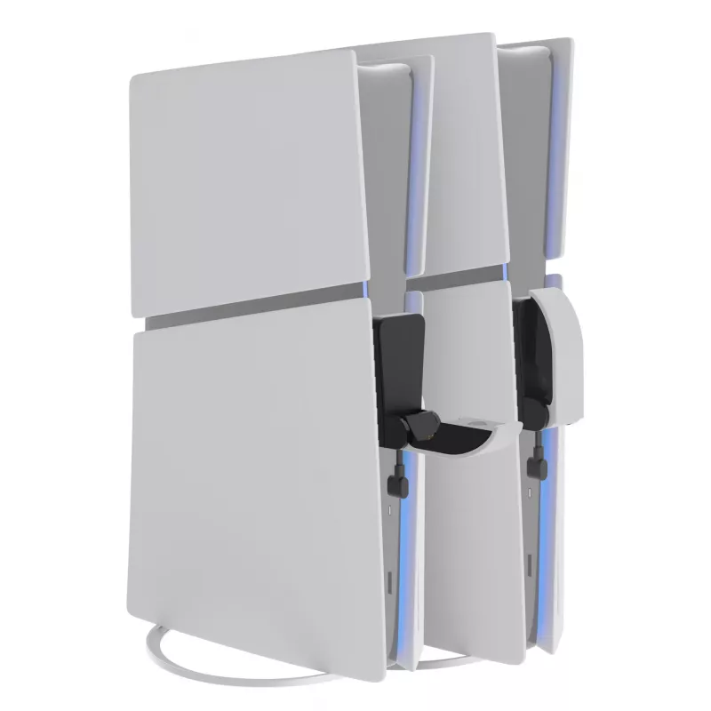 Sistema di ricarica GENESIS Tin 305 PlayStation 5 slim con filo nero bianco