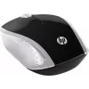 Mouse wireless HP 200 (Pike Silver), ambidestro, ottico, RF Wireless, 1000 DPI, argento