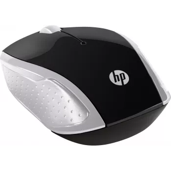 Mouse wireless HP 200 (Pike Silver), ambidestro, ottico, RF Wireless, 1000 DPI, argento
