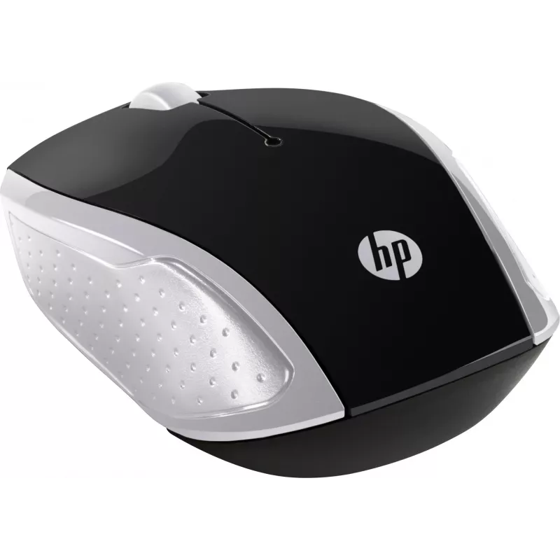 Mouse wireless HP 200 (Pike Silver), ambidestro, ottico, RF Wireless, 1000 DPI, argento