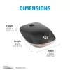 Mouse Bluetooth HP 410 sottile argento, ambidestro, Bluetooth, 2000 dpi, argento