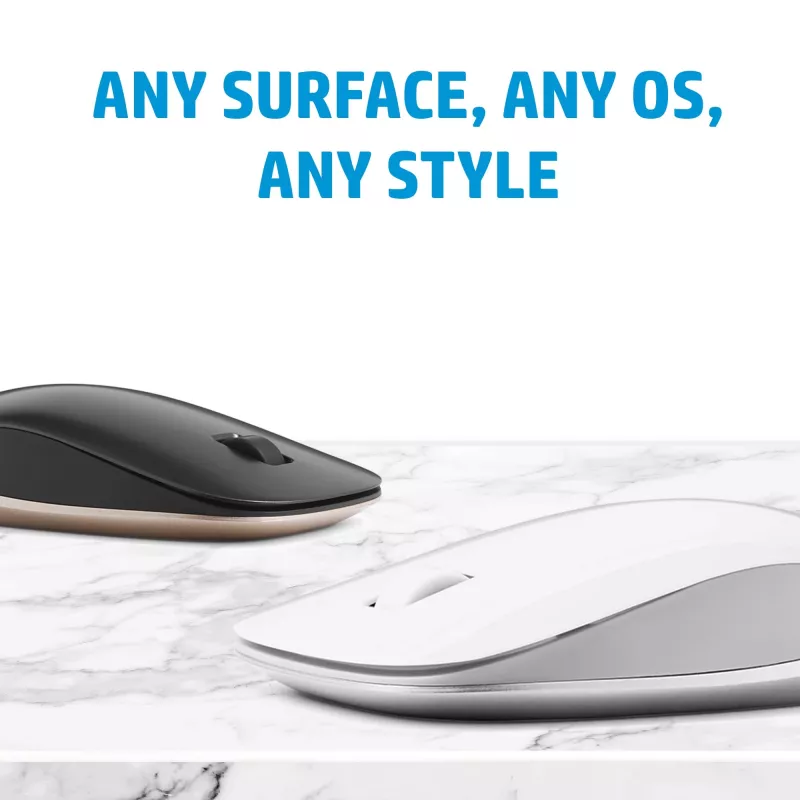 Mouse Bluetooth HP 410 sottile argento, ambidestro, Bluetooth, 2000 dpi, argento