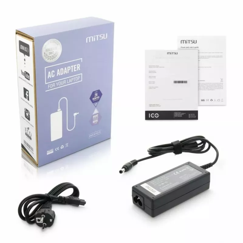 Alimentatore MITSU 19 V 3,42 A modello ZM/LIT19342 per laptop compatibili