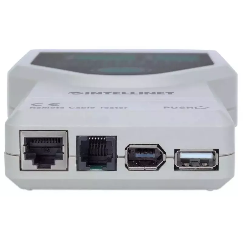 Tester per cavi Intellinet 5-in-1, testa 5 comuni cavi di rete RJ45 e per computer