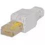 Connettore modulare RJ45 Intellinet, connettore senza attrezzi, Cat5/5e/6, cavi UTP massivi e flessibili 22-26 AWG