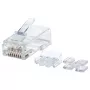 Connettore modulare RJ45 Intellinet Pro Line, Cat6A, UTP, 3 punte, per filo massivo, contatti placcati oro 50 µ, confezione da 80